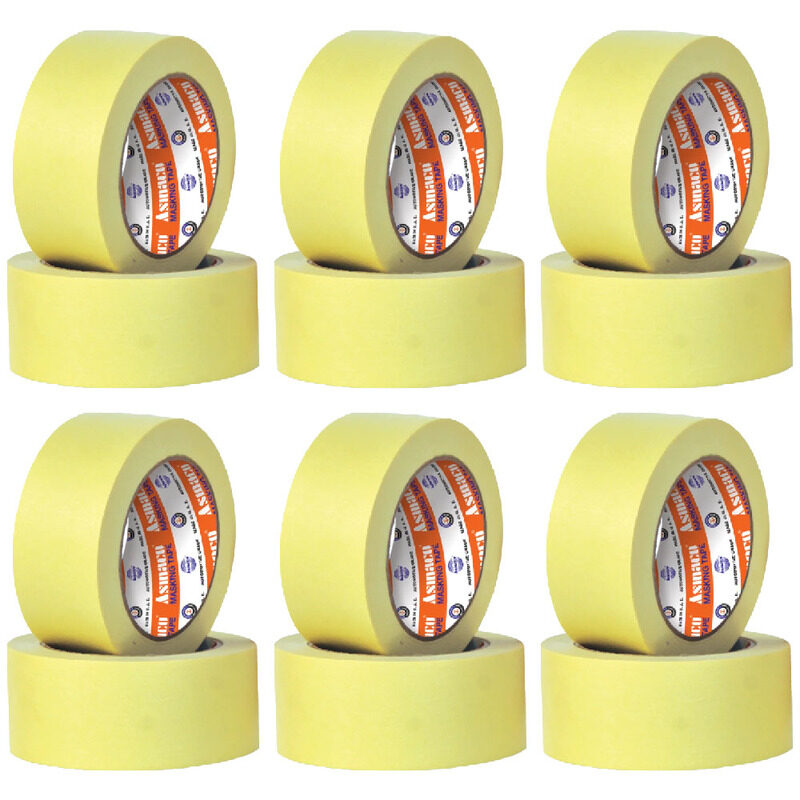 

Asmaco Masking Tape Temperature Grade - Yellow - 48 Mm x 25 Yards - Set of 06