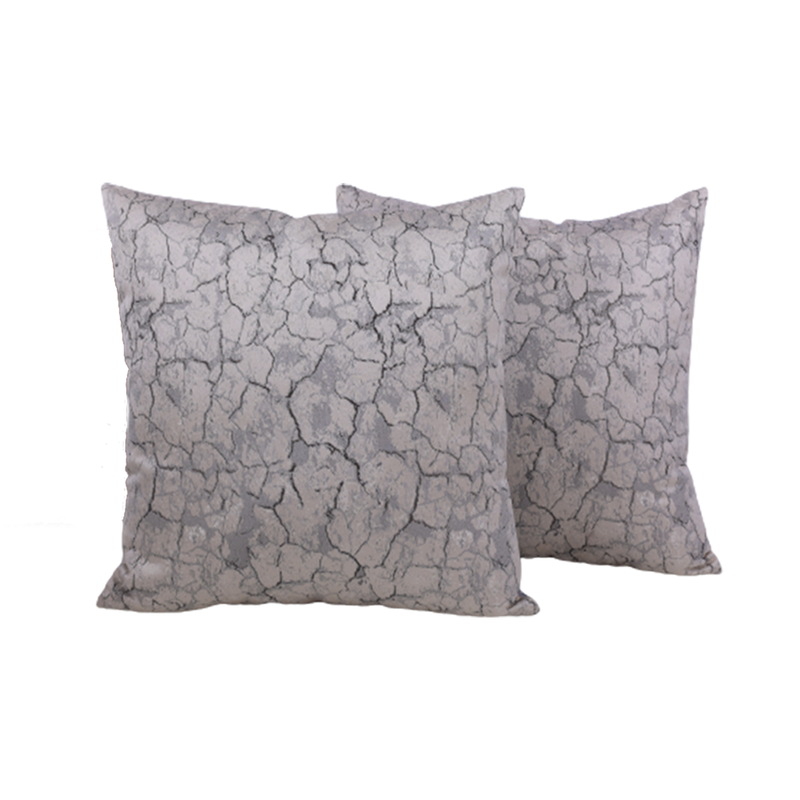 BYFT Marble Mirage Grey 16 x 16 Inch Decorative Cushion & Cushion Cover Set of 2