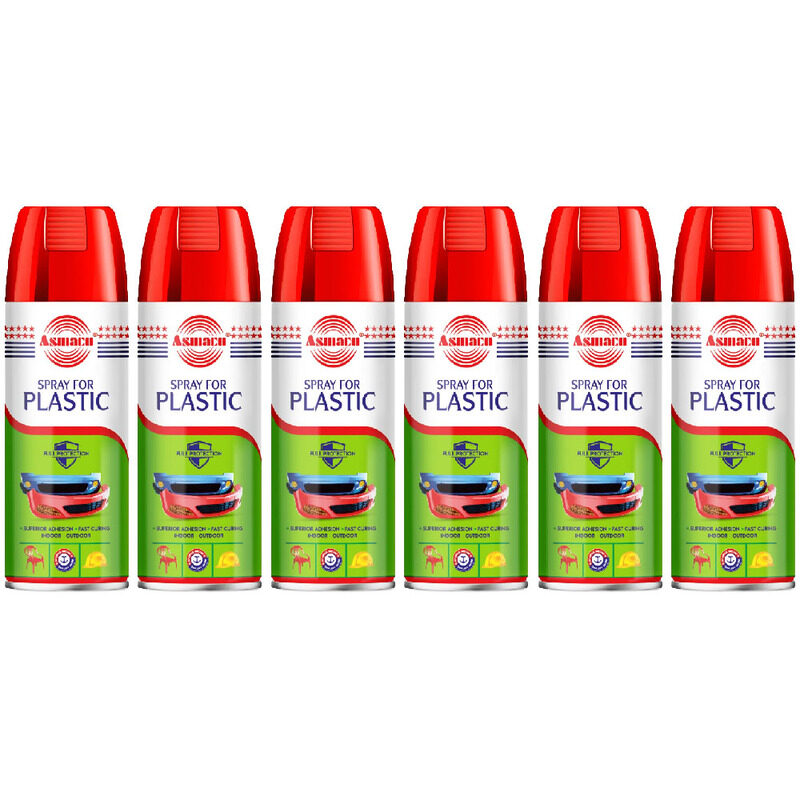 

Asmaco Plastic Spray - Matt Grey - 400 Ml - Set of 06