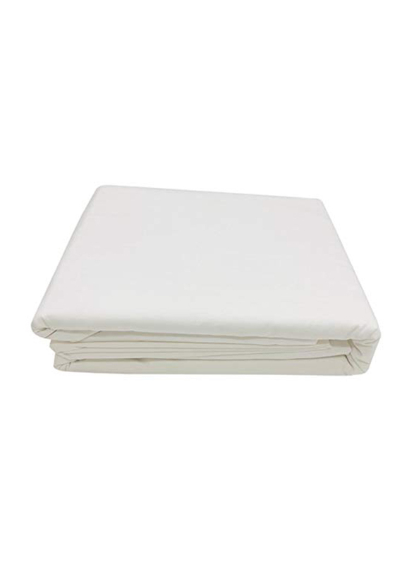 BYFT Orchard 100% Cotton Bedlinen Set, 1 Fitted Bed Sheet + 1 Pillow Case + 1 Duvet Cover, Single, White