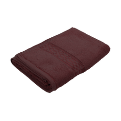 BYFT Home Ultra (Burgundy) Premium Bath Towel  (70 x 140 Cm - Set of 1) 100% Cotton Highly Absorbent, High Quality Bath linen with Checkered Dobby 550 Gsm