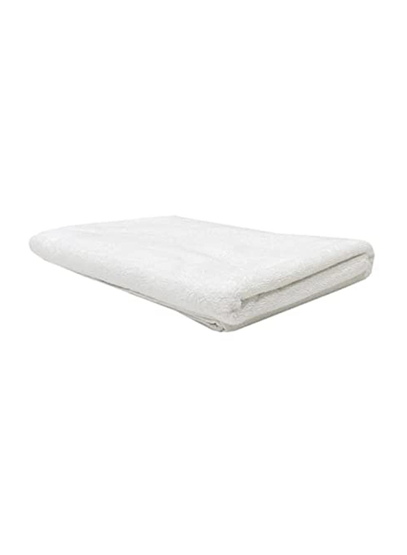 BYFT Iris 100% Cotton Bath Sheet, 90 x 180cm, White