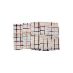 BYFT Orchard Blue & Red Multi Checks (50 x 70 Cm) Tea Towel-Set of 6