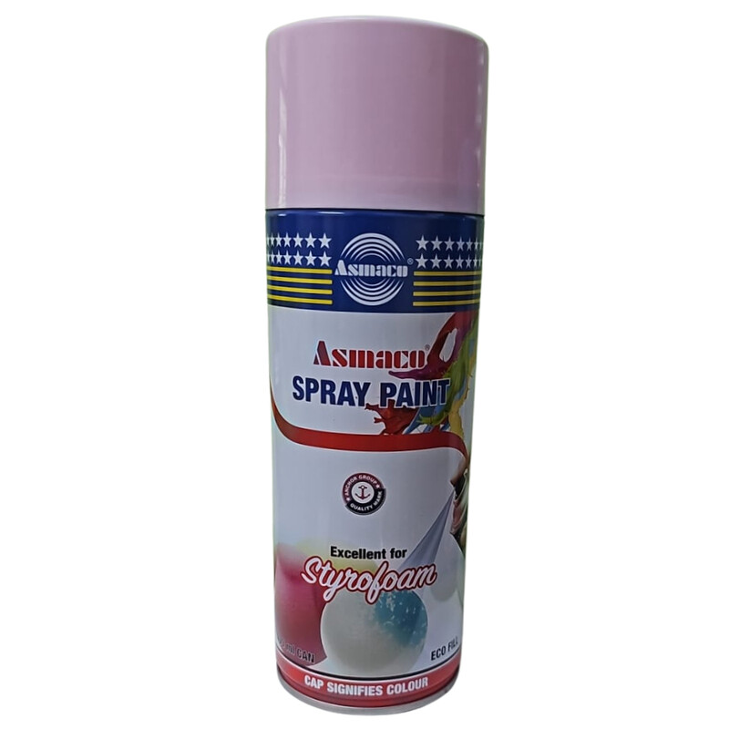 

Asmaco Styro Foam Spray Paints - Light Pink - 400 Ml - Set of 01