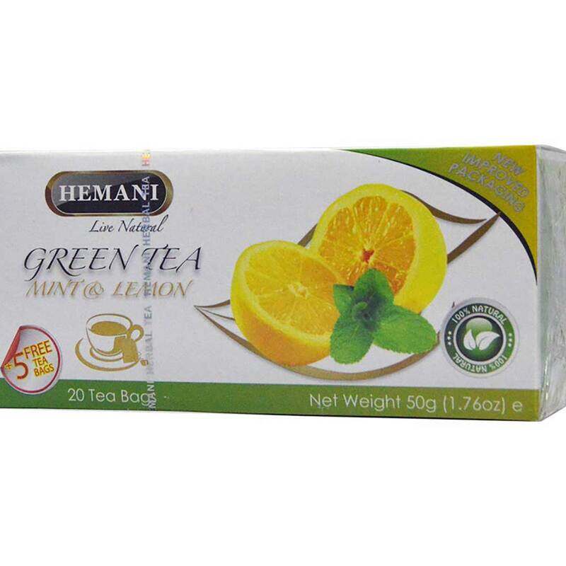 

Hemani Green Tea Mint & Lemon 40gm