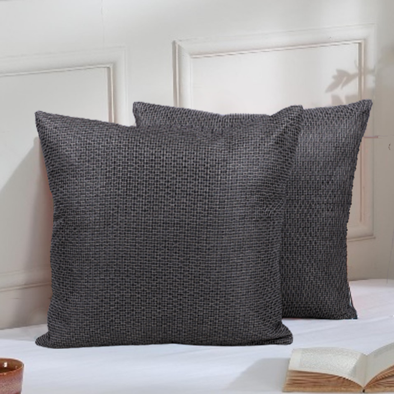 BYFT Adelina Grey 16 x 16 Inch Decorative Cushion Cover Set of 2