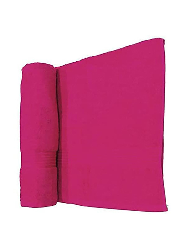 BYFT Home Essential 100% Cotton Bath Sheet, 90 x 180cm, Fuschia Pink