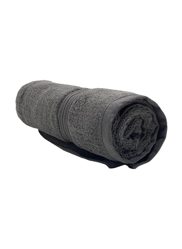 BYFT Home Essential 100% Cotton Bath Towel, 70 x 140cm, Charcoal Dark Grey