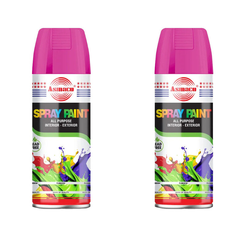 

Asmaco Spray Paint - Fluorescent Pink - 400 Ml - Set of 02