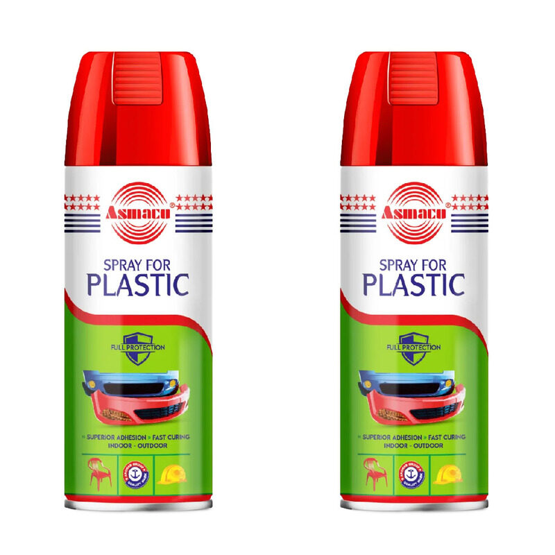 

Asmaco Plastic Spray - Matt Grey - 400 Ml - Set of 02