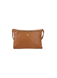 Jafferjees The Coneflower Leather Cross Body Bag for Women, Brown