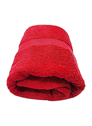 BYFT Gardenia 100% Cotton Bath Towel, Red