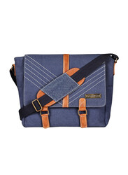 Mounthood 15-inch Canvas Laptop Messenger Bag Unisex, Bacchus Blue