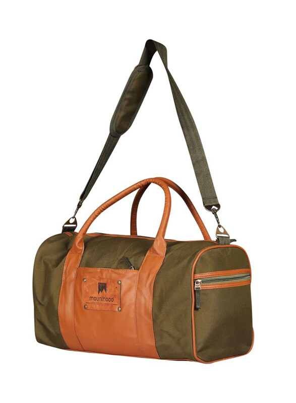 Mounthood Premium Quality Long Lasting Canvas with Faux Leather Duffle Bag Unisex, Calypso