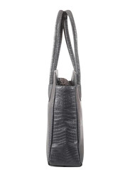 Mounthood Anat Leather Hand/Shoulder Bag for Women, Grey