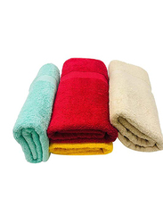 BYFT Gardenia 100% Cotton Bath Towel Set, 4 Piece, Assorted Colours