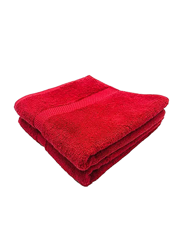 BYFT Gardenia 100% Cotton Bath and Hand Towel Set, 6 Piece, Red