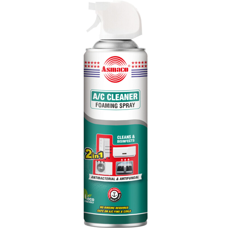 

Asmaco A/C Cleaner Foaming Spray - 500 Ml - Set of 01
