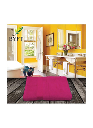 BYFT Home Essential 100% Cotton Bath Sheet, 90 x 180cm, Fuschia Pink