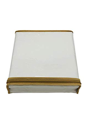 BYFT Orchard 100% Cotton Bedlinen Set, 1 Fitted Bed Sheet + 2 Pillow Case + 1 Duvet Cover, Queen, White