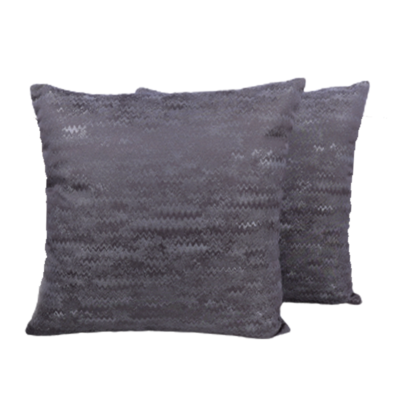 BYFT Wave Grey 16 x 16 Inch Decorative Cushion & Cushion Cover Set of 2