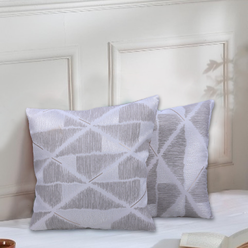 BYFT Mystrey Grey 16 x 16 Inch Decorative Cushion Cover Set of 2