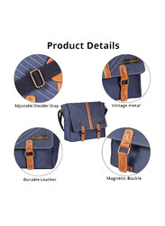 Mounthood 15-inch Canvas Laptop Messenger Bag Unisex, Bacchus Blue