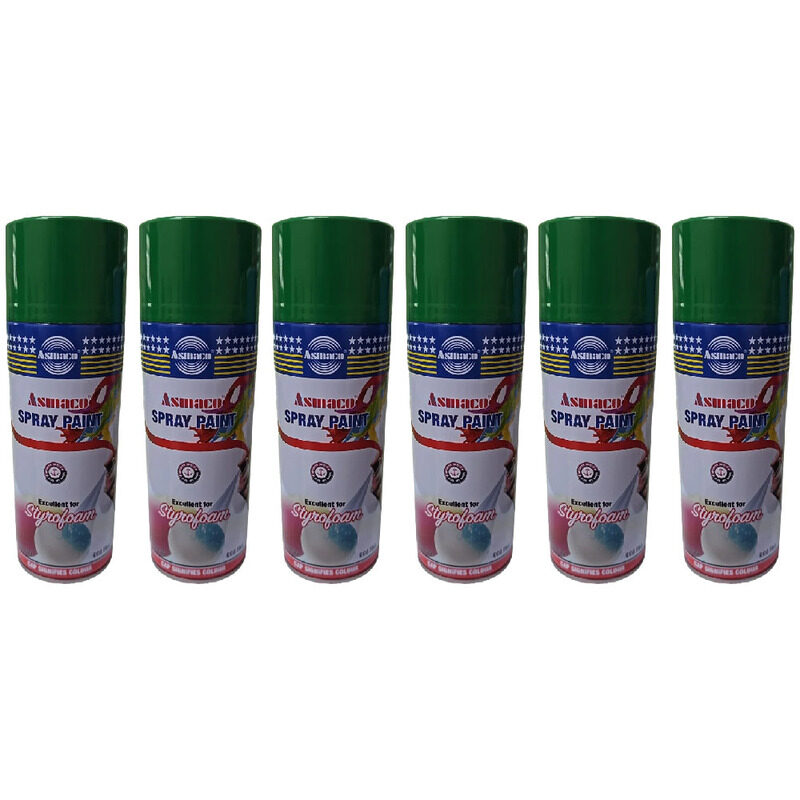 

Asmaco Styro Foam Spray Paints - Fresh Green - 400 Ml - Set of 06