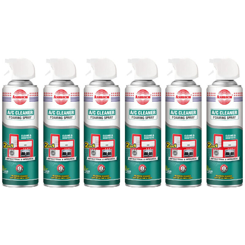 

Asmaco A/C Cleaner Foaming Spray - 500 Ml - Set of 06