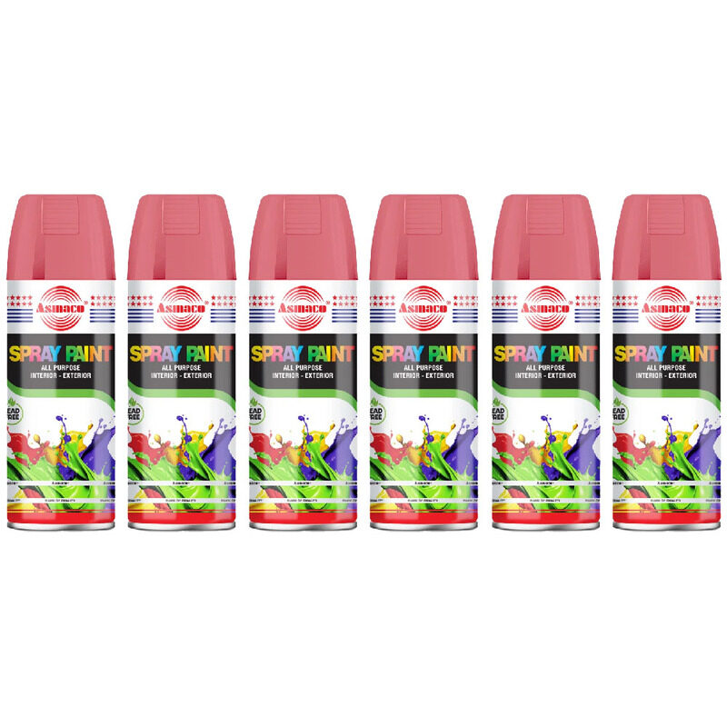 

Asmaco Spray Paint - Fluorescent Orange - 400 Ml - Set of 06