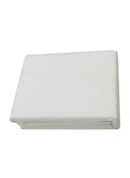 BYFT Orchard 100% Cotton Bedlinen Set, 1 Fitted Bed Sheet + 2 Pillow Case + 1 Duvet Cover, King, White