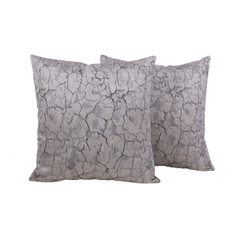 BYFT Marble Mirage Grey 16 x 16 Inch Decorative Cushion Cover Set of 2