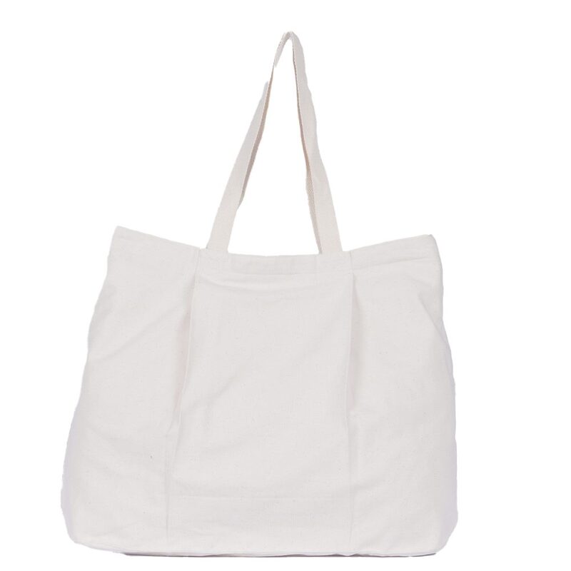 BYFT White Cotton Shoppers Bag