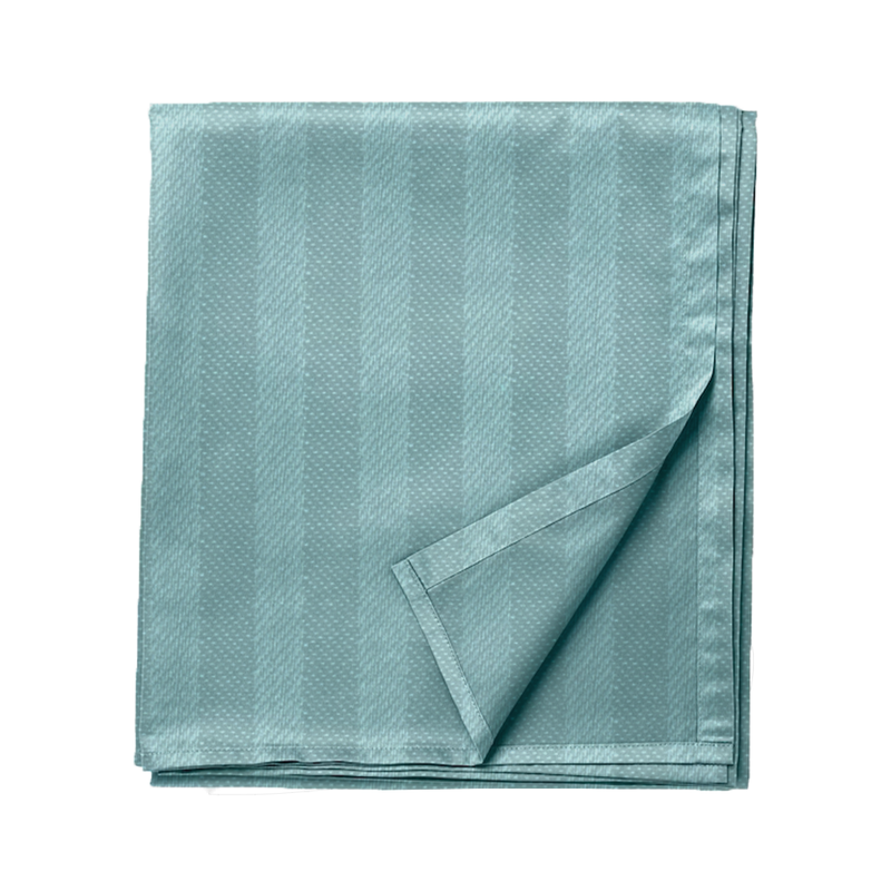 

BYFT Tulip (Sea Green) Single Size Flat Sheet and pillow case Set with 1 cm Satin Stripe (Set of 2 Pcs) 100% Cotton Percale Soft and Luxurious Hotel Q