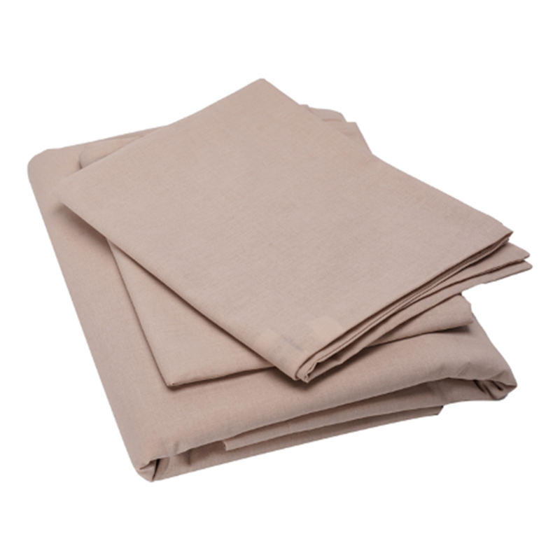 

BYFT Home Design King Flat Sheet 240 x 260 Cm 2 Pillow Cover 50 x 80 Cm Printed Beige Sable 100% Cotton Set of 3