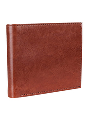 Mounthood Genuine Leather Bi-Fold Wallet with Card Holder for Men, Tan