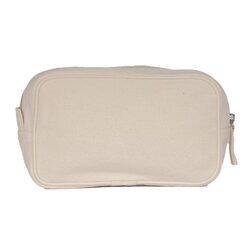 BYFT Natural Cotton Cosmetic Purse With Side Piping