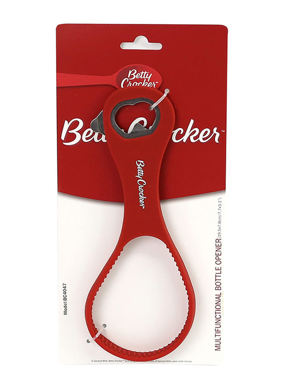 Betty Crocker Silicone Bottle Opener, Red