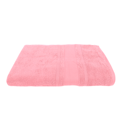 BYFT Home Castle (Pink) Premium Bath Towel  (70 x 140 Cm - Set of 1) 100% Cotton Highly Absorbent, High Quality Bath linen with Diamond Dobby 550 Gsm