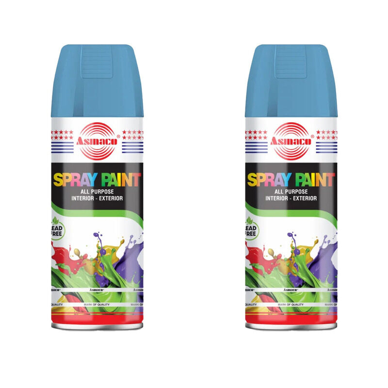 

Asmaco Spray Paint - Red Blue - 400 Ml - Set of 02
