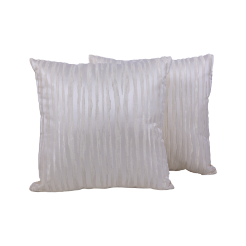 BYFT Bianca Cream 16 x 16 Inch Decorative Cushion & Cushion Cover Set of 2