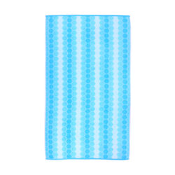 BYFT Jacquard Beach Towel 86 x 162 Cm 390 Gsm Cool Hexagon , Cotton Set of 1
