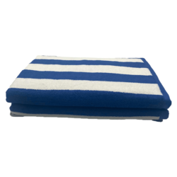BYFT Petunia (Royal Blue - White) Luxury Pool Towel (90 x 180 Cm -Set of 2) 100% Cotton, Highly Absorbent and Quick dry, Classic Hotel and Spa Quality Beach Towel -550 Gsm