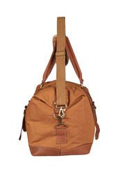 Mounthood Premium Quality Long Lasting Canvas with Faux Leather Duffle Bag Unisex, Polaris Tan