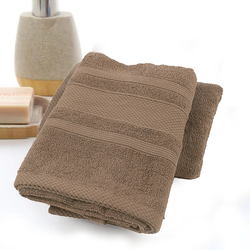 BYFT Home Castle (Beige) Premium Hand Towel  (50 x 90 Cm - Set of 1) 100% Cotton Highly Absorbent, High Quality Bath linen with Diamond Dobby 550 Gsm