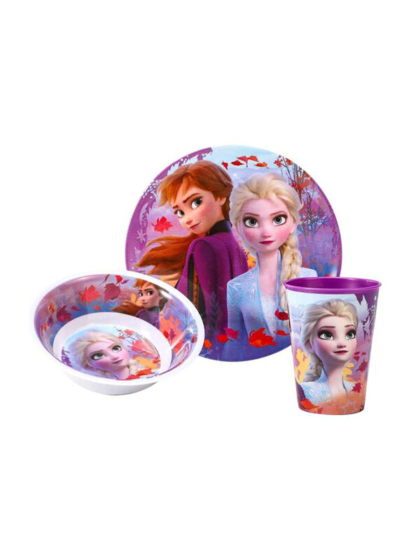 

Disney 3-Piece Frozen II Melamine Snacks Set, Multicolour