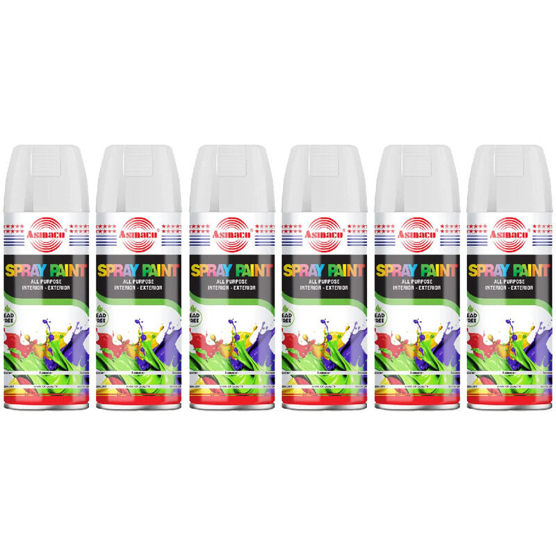 

Asmaco Spray Paint - Clear Laquer - 400 Ml - Set of 06