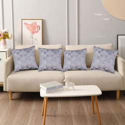 BYFT Crystal Grey 16 x 16 Inch Decorative Cushion & Cushion Cover Set of 2