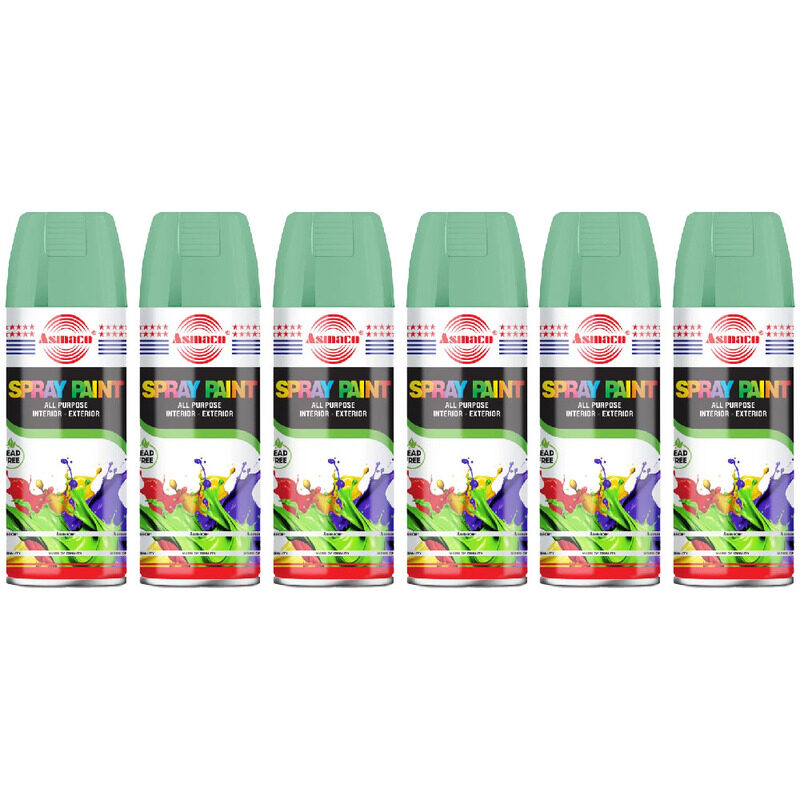 

Asmaco Spray Paint - Light Green - 400 Ml - Set of 06