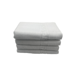 BYFT Magnolia (White) Luxury Bath Towel (70 x 140 Cm -Set of 4) 100% Cotton, Highly Absorbent and Quick dry, Classic Hotel and Spa Quality Bath Linen -600 Gsm